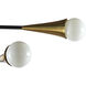 Elza 6 Light 35 inch Black / Brass / Black Chandelier Ceiling Light